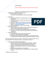 Data Governance Learning Path Breakdown