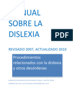 Manual Sobre La Dislexia - Desconocido