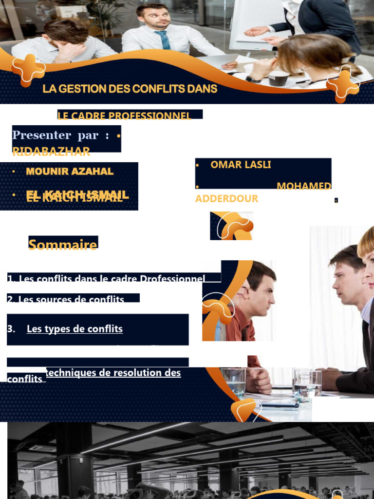 Gestion des conflits au travail | PDF | Psychologie | Concept de ...