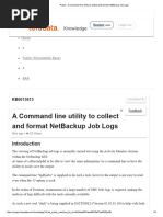 Public - A Command Line Utility To Collect and Format NetBackup Job Logs