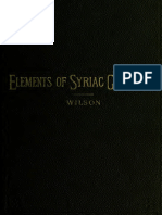 Wilson, Robert Dick, Elements of Syriac Grammar