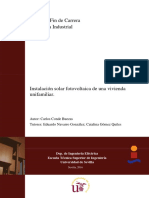 Instalación Solar Fotovoltaica de Una Vivienda Unifamiliar.