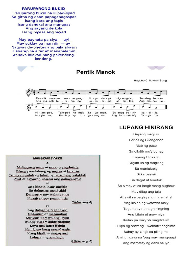 Song Lyrics | PDF