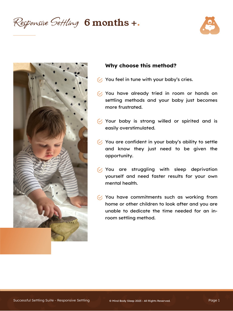 Common Baby Responsive Settling Approaches
