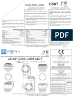 Cofem Detector. 620002+A42NB - COFEM - C50SH-C50S-C50H-C50T - Instrucciones Uso - MUL - NOV21