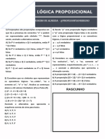 Lista 03 - Lógica Proposicional