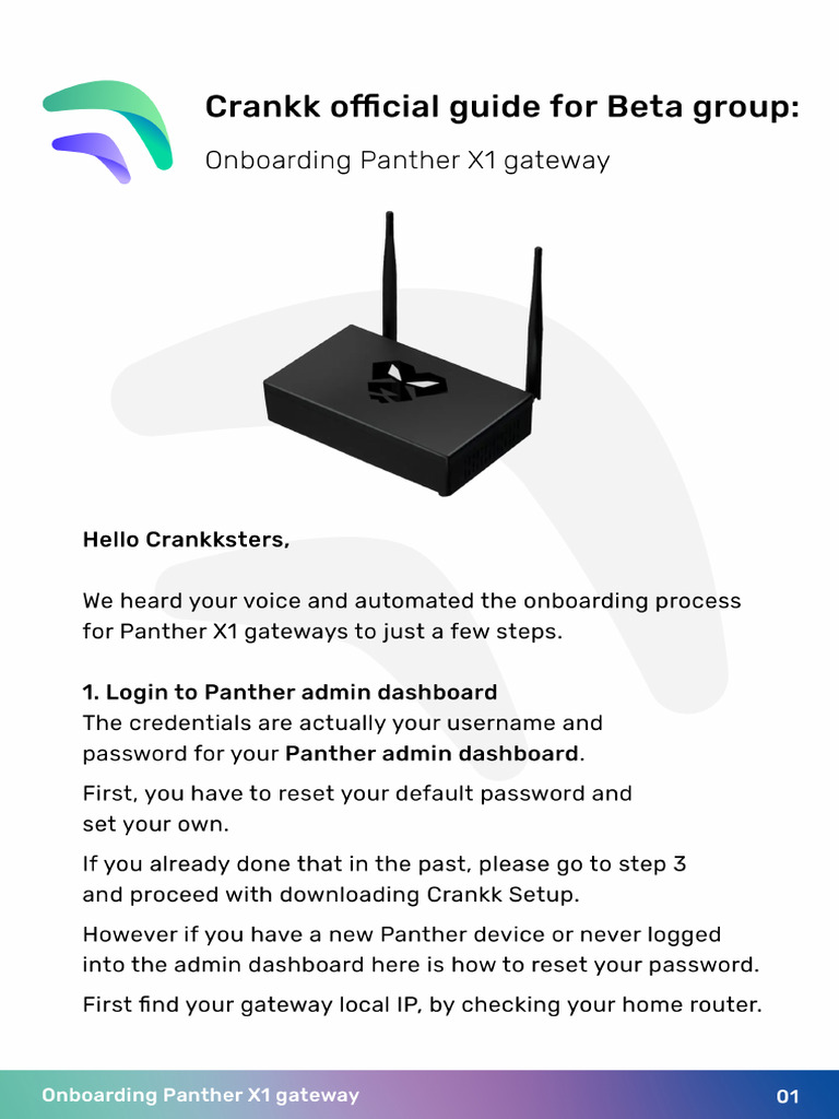 Panther x1 Gateway v1 PDF