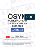 Apotemi Fonksiyonlar Ösym Son 15 Yıl Çıkmış Sorular - Unlocked