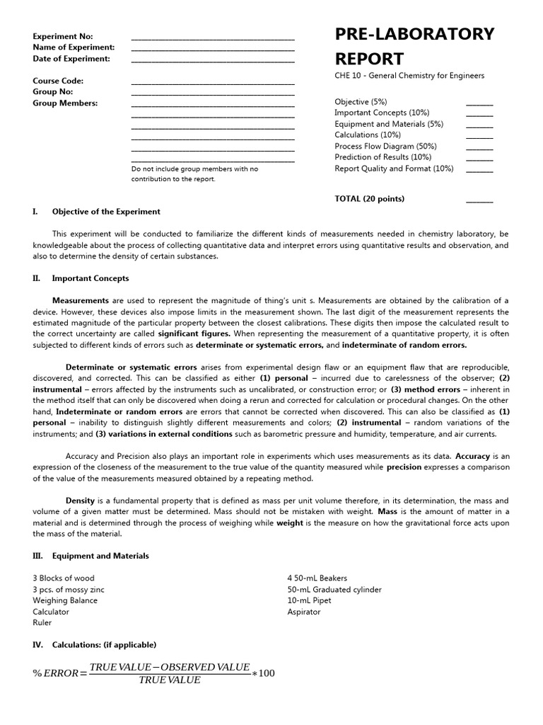 Laboratory Density Measurement Guide | PDF | Density | Measurement