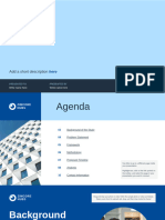 Research Proposal Business Presentation in Blue White Color Blocks Style