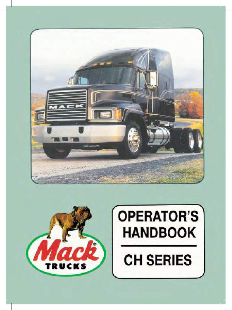 Mack CH Trucks Operator's Manual PDF | PDF