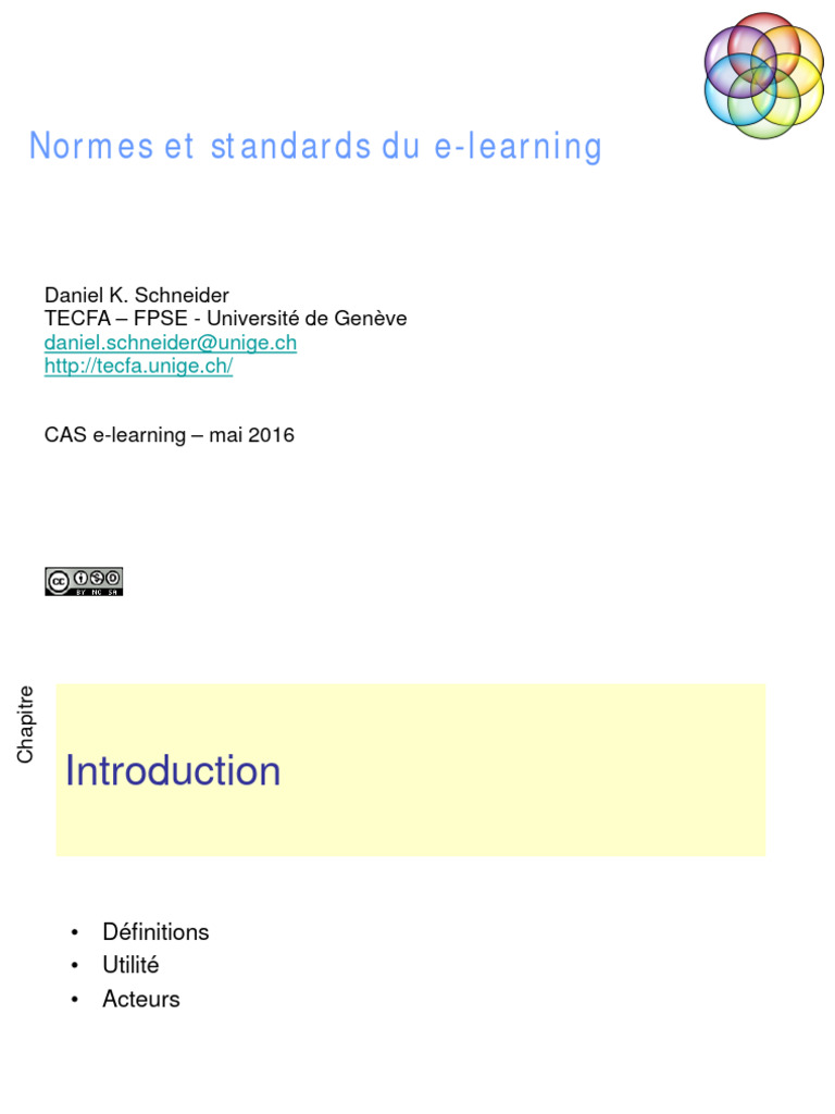 Normes et standards en e-learning | PDF | Langage de balisage | XML