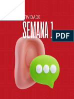 ATIVIDADE 1 - Listening. Inglês 