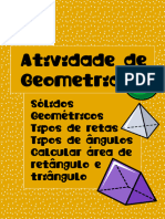 Atividade de Matemática Geometria