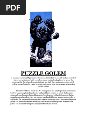 PUZZLE GOLEM