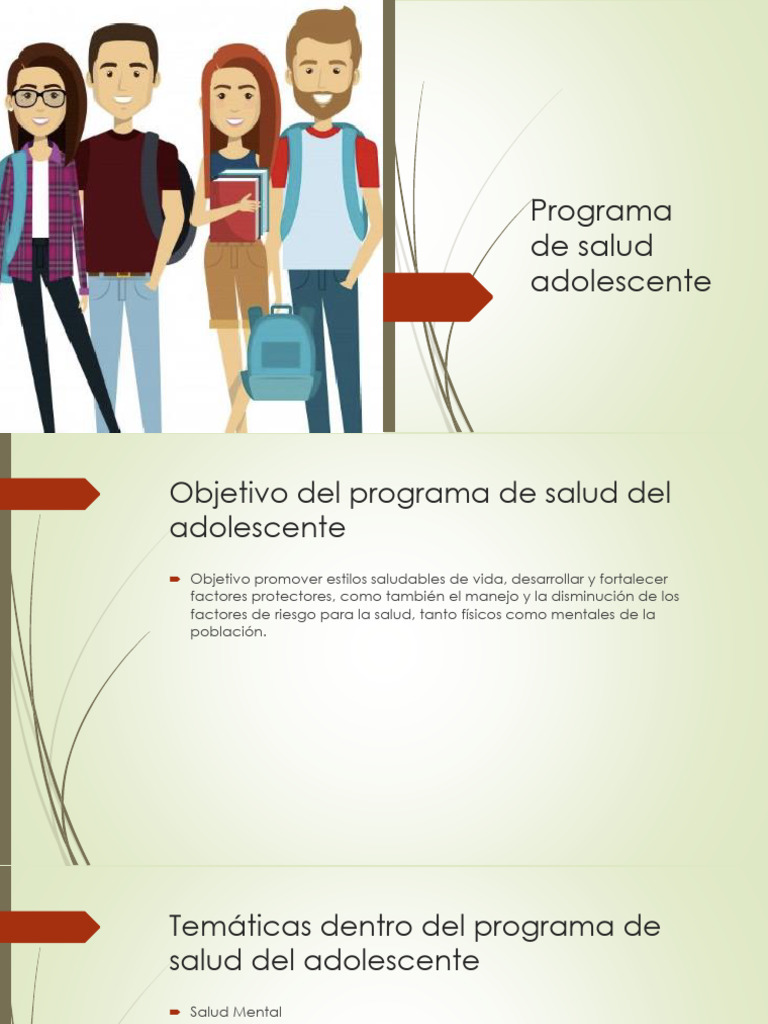 Salud Integral para Adolescentes | PDF | Adolescencia | Índice de masa ...