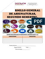 Cuadernillo General de Asignaturas 2do. Semestre