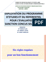 Exploitation Du Programme Detudes Et Du Referentiel Pour