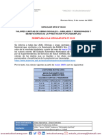 Circular Dpa 06-2023 Valores Capitas de Obras Sociales - Jubilados y Pensionados y Beneficiarios de La Prestacion Por Desempleo