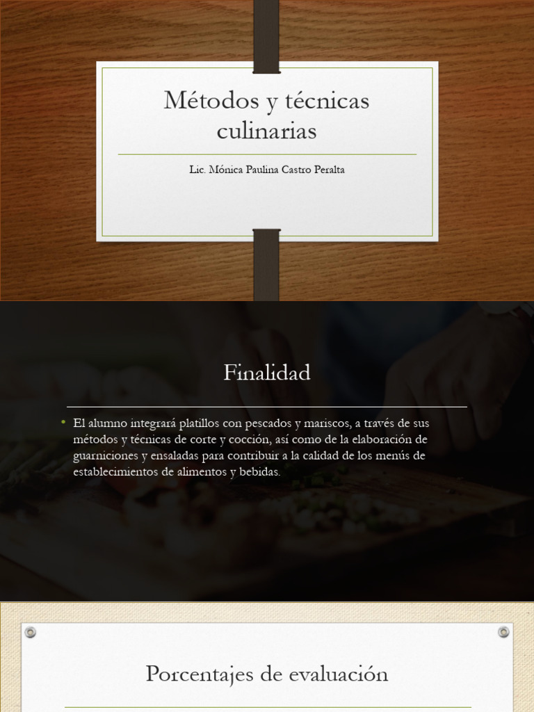 Metodos y Tecnicas Culinarias | PDF | Cocinando | Estofado