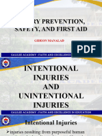 Health 9 Injury Prevention Safety and First Aid
