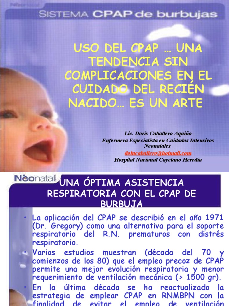 Cpap en Neonatos, PDF, Sistema respiratorio