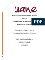 Logística Del Departamento de Comercio Exterior