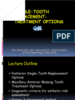 Single Tooth Replacement Summary Note