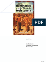 James C Scott Los Dominados y El Arte de La Resist en CIA