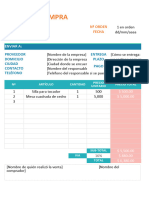 Planilla Orden de Compra 2