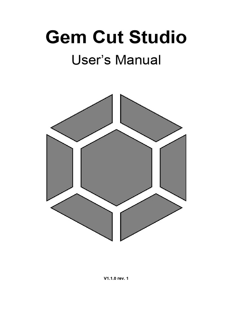 Gem Cut Studio User Manual V1.1.0 | PDF | Rendering (Computer Graphics ...