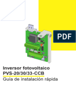 FIMER PVS-20!30!33-CCB Quick Installation Guide ES RevB