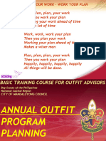 Session 24 - Annual Outfit Program Planning