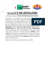 Statut de Demande Vrai01