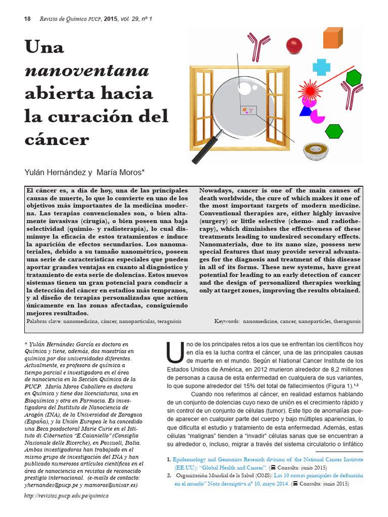 Nanomedicina: Avances en la lucha contra el cáncer | PDF | Cáncer ...