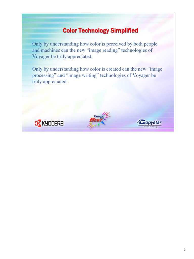 Understanding Color Technology Basics | PDF | Color | Light