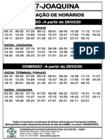 C27-Joaquina Horario Sab Dom 28 e 29.03.20