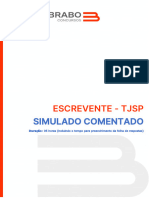 Brabo Concursos - Simulado Comentado TJSP - Escrevente - Maio 2023