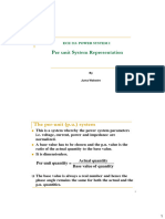 Per Unit System Representation