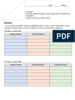 CER Chart - newsELA Articles