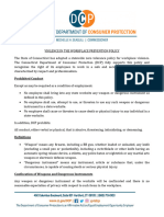 DCPVIOLENCEINTHEWORKPLACEPREVENTIONPOLICY2015 PDF