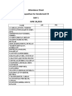 Attendance SheetNEW