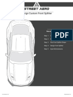 How To Design Custom Front Splitter