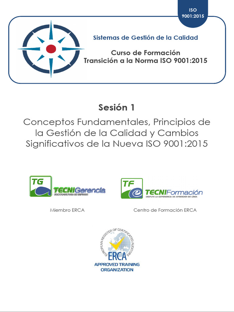 Cambios Clave en ISO 9001:2015 | PDF | Gestión de la calidad | Calidad ...