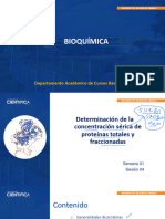 Bioquímica - Laboratorio - Sem-01 - Sesión-04 - Determinación de Proteínas Totales y Fraccionadas - 2024-0 Nmodif