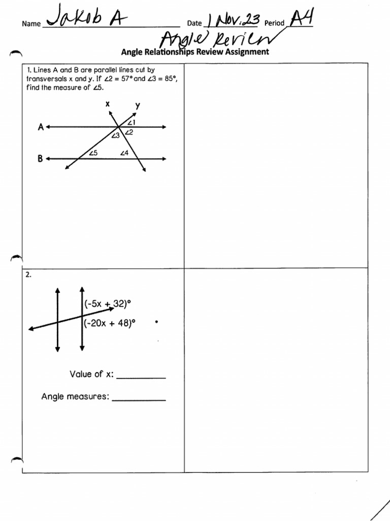Math Angles | PDF