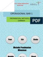 OPB 1 Preparation Bar, Method, and Garnished Pertemuan 4 (4jam)