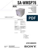 Manual SA-WMSP76 SubWoof