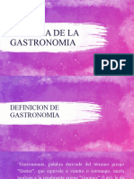 01.1 Historia de La Gastronomia