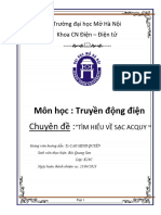 Môn học: Truyền động điện